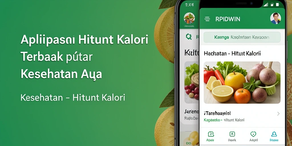 Screenshot antarmuka RPIDWIN yang menampilkan fitur Hitung Kalori.