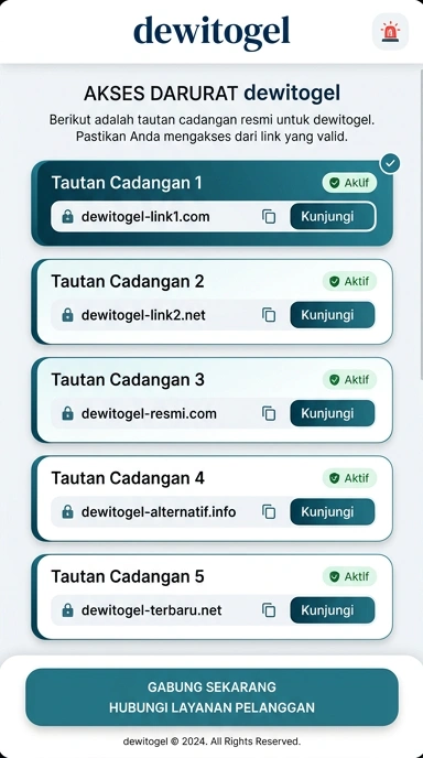 Tampilan link alternatif dewitogel