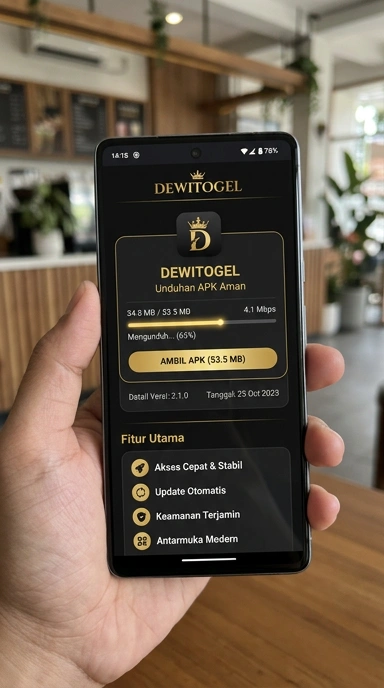 Tampilan halaman APK dewitogel