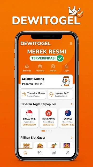 Tampilan kanal resmi dewitogel