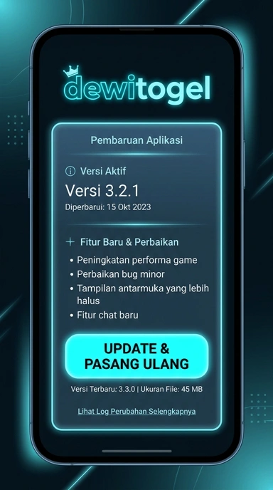 Tampilan riwayat versi dewitogel